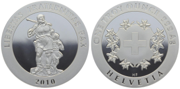 Schweiz 2010 Wilhelm Tell - 1 Unze Feinsilber